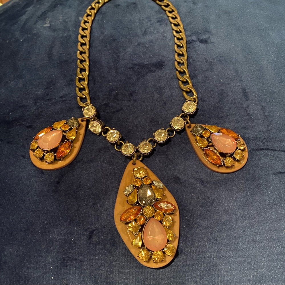 Pink statement necklace